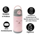 Ver imagem 5 de Garrafa Térmica Infantil para Bebê com Canudo Buba Copo Inox Menina Menino
