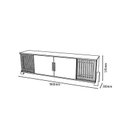 Ver imagem 3 de Bancada Metallic 1.9 para TV de até 75 Polegadas Cinamomo Mel - Mobler