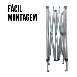 Gazebo Articulado Base 3x3m Alumínio Importway Branco - 6