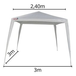 Gazebo Articulado Base 3x3m Alumínio Importway Branco - 2