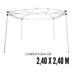 Gazebo Articulado Base 3x3m Alumínio Importway Branco - 5