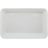 Refratário de Porcelana 26x17cm Travessa Branca Assadeira Retangular Gratinados Sobremesas Línea - 5