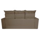 Ver imagem 6 de Conjunto de Sofá 3 e 2 Lugares Retrátil e Reclinável 2.00x1.50m Cama Inbox Smal Suede Castor