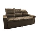 Ver mais imagens de Conjunto de Sofá 3 e 2 Lugares Retrátil e Reclinável 2.00x1.50m Cama Inbox Smal Suede Castor
