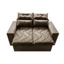 Ver imagem 5 de Conjunto de Sofá 3 e 2 Lugares Retrátil e Reclinável 2.00x1.50m Cama Inbox Smal Suede Castor