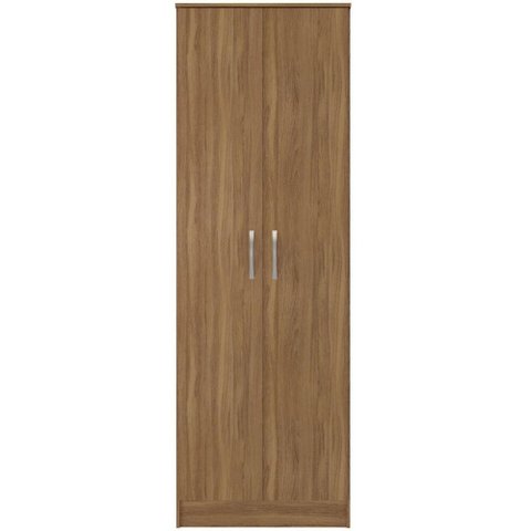 Sapateira Armário Multiuso Alto 2 Portas 6 Prateleiras 61cm MDF-MDP Amadeirado Demóbile