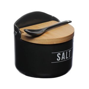 Saleiro Porcelana Manhattan 290ml Pcln196 Preto - Hauskraft