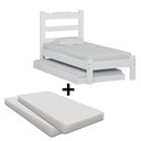 Ver imagem 4 de Bicama de Solteiro com 2 Colchões Branco Pérola Nemargi