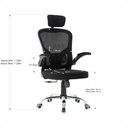 Ver mais imagens de Cadeira para Escritório Ergonômica Modelo Presidente Oc 300 Cor Preto com Nr-17