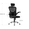 Cadeira para Escritório Ergonômica Modelo Presidente Oc 300 Cor Preto com Nr-17 - 7
