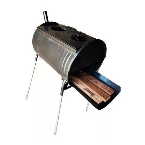 Fogão a Lenha 2 Bocas e Churrasqueira com Grelha Moeda