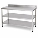 Ver imagem 1 de Mesa Lisa - Dois Planos Inferiores - 1900x500 | Aço Inox 430