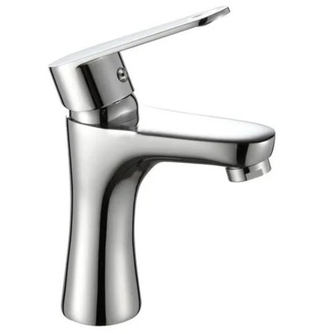 Torneira Banheiro Misturador Monocomando Metal Inox