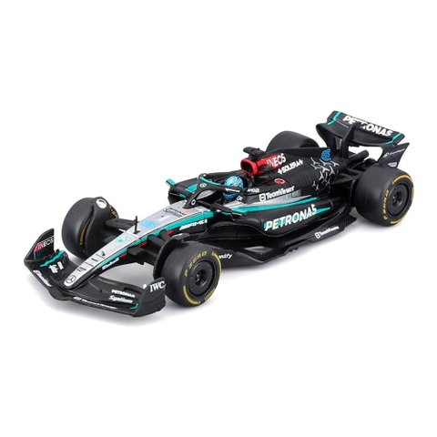 Miniatura F1 Mercedes W15 #63 Russell C/ Piloto 1:24 Bburago