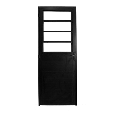 Porta Basculante Lambril Alumínio Preto 2.10 X 80 Lado Esquerdo – Hale
