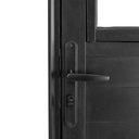 Ver imagem 4 de Porta Basculante Lambril Alumínio Preto 2.10 X 80 Lado Esquerdo – Hale
