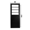 Ver imagem 6 de Porta Basculante Lambril Alumínio Preto 2.10 X 80 Lado Esquerdo – Hale