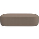 Ver imagem 4 de Cabeceira Cama Box Casal 140cm Lanna com Puff Recamier Doha W01 Bouclê Bege - Lyam Decor