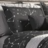 Jogo de Cama Solteiro Estampado Constelação Preto 3 Peças 100% Algodão 200 Fios - 3