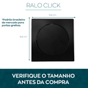 Ver imagem 2 de Kit Tampa Ralo Click 10x10 preto E Valvula Click 1 1/4 preta Pia Inox Para Banheiro Conjunto 2 Peças