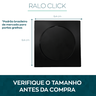 Kit Tampa Ralo Click 10x10 preto E Valvula Click 1 1/4 preta Pia Inox Para Banheiro Conjunto 2 Peças - 2