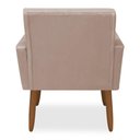 Ver imagem 3 de Kit 4 Poltronas Decorativa Nina Veludo Palha