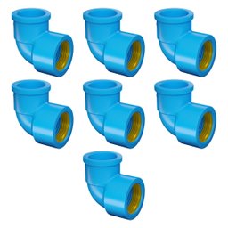 Kit Joelho 90 Sold Bch Latão 20x1/2 Fortlev - 7 Unidades - 1