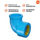 Ver imagem 4 de Kit Joelho 90 Sold Bch Latão 20x1/2 Fortlev - 7 Unidades