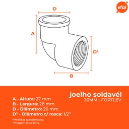 Kit Joelho 90 Sold Bch Latão 20x1/2 Fortlev - 7 Unidades - 3
