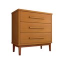 Ver imagem 1 de Cômoda para Quarto Moderna 3 Gavetas Charlotte Nature