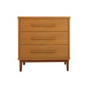 Ver imagem 2 de Cômoda para Quarto Moderna 3 Gavetas Charlotte Nature