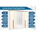 Ver imagem 2 de Guarda Roupa 6 Portas 2 Esp 6 Gav Napoli Henn Nature