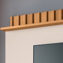 Ver imagem 7 de Estante Painel para Tv 70 Pol 200cm Ripado Artist H01 Off White/cinamomo - Mpozenato