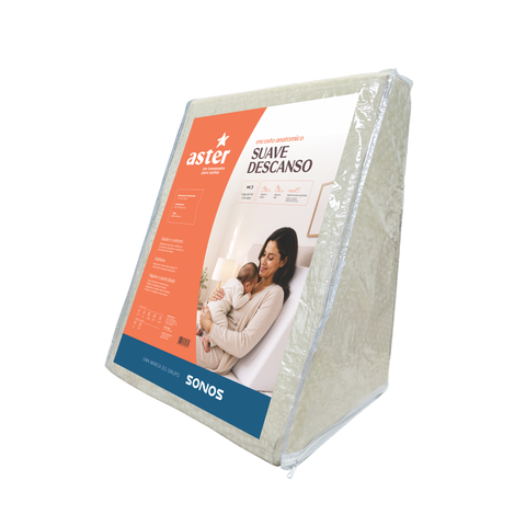 Encosto Travesseiro Anatômico Sonos Suave Descanso com Capa