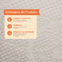 Ver imagem 4 de Encosto Travesseiro Anatômico Sonos Suave Descanso com Capa