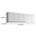 Ver imagem 6 de Armario Aereo de Cozinha Maldivas Branco Bela Casa