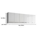 Ver imagem 3 de Armario Aereo de Cozinha Maldivas Branco Bela Casa