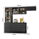 Ver imagem 4 de Conjunto Cozinha Etna Modulado 8 Portas e 3 Gavetas e Rodapé