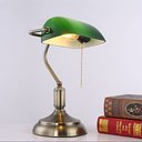 Ver imagem 2 de Luminária Inglesa Banqueiro Bronze Envelhecido/Verde