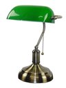 Ver imagem 1 de Luminária Inglesa Banqueiro Bronze Envelhecido/Verde