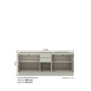 Ver imagem 4 de Cozinha Compacta 2 Peças em MDF com Tampo Cooktop Fineze Areia