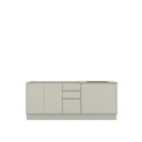 Ver imagem 3 de Cozinha Compacta 2 Peças em MDF com Tampo Cooktop Fineze Areia