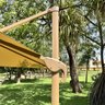 Ombrelone Guarda Sol Premium Aluminio Bege 3,0 X 3,0 C/ Base em 100l - 8