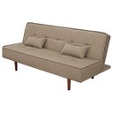 Ver imagem 2 de Sofá Cama Silver 3 Lugares Linho Capuccino 1,92
