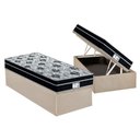 Ver imagem 1 de Cama Box Baú Solteiro: Colchão Molas Masterpocket Ensacadas Probel Prolastic Prodormir Born + Base