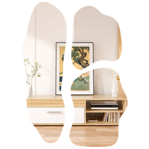 Kit 3 Espelhos Design Moderno Orgânico sem Moldura Elegante