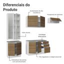 Ver imagem 5 de Armário de Cozinha Completa 270cm Branco/rustic Glamy Madesa 16