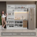 Ver imagem 6 de Armário de Cozinha Completa 270cm Branco/rustic Glamy Madesa 16