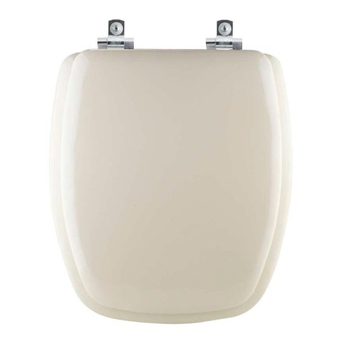 Tampa de Vaso Almofadado Soft Close Stylus Bege Claro para Bacia Celite