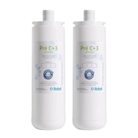 Kit 2 Unidades Refil Filtro Pré C+3 Original Ibbl